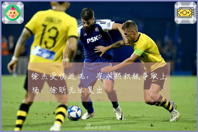 徐杰受伤近况，崔永熙积极争取上场，徐昕无法复出